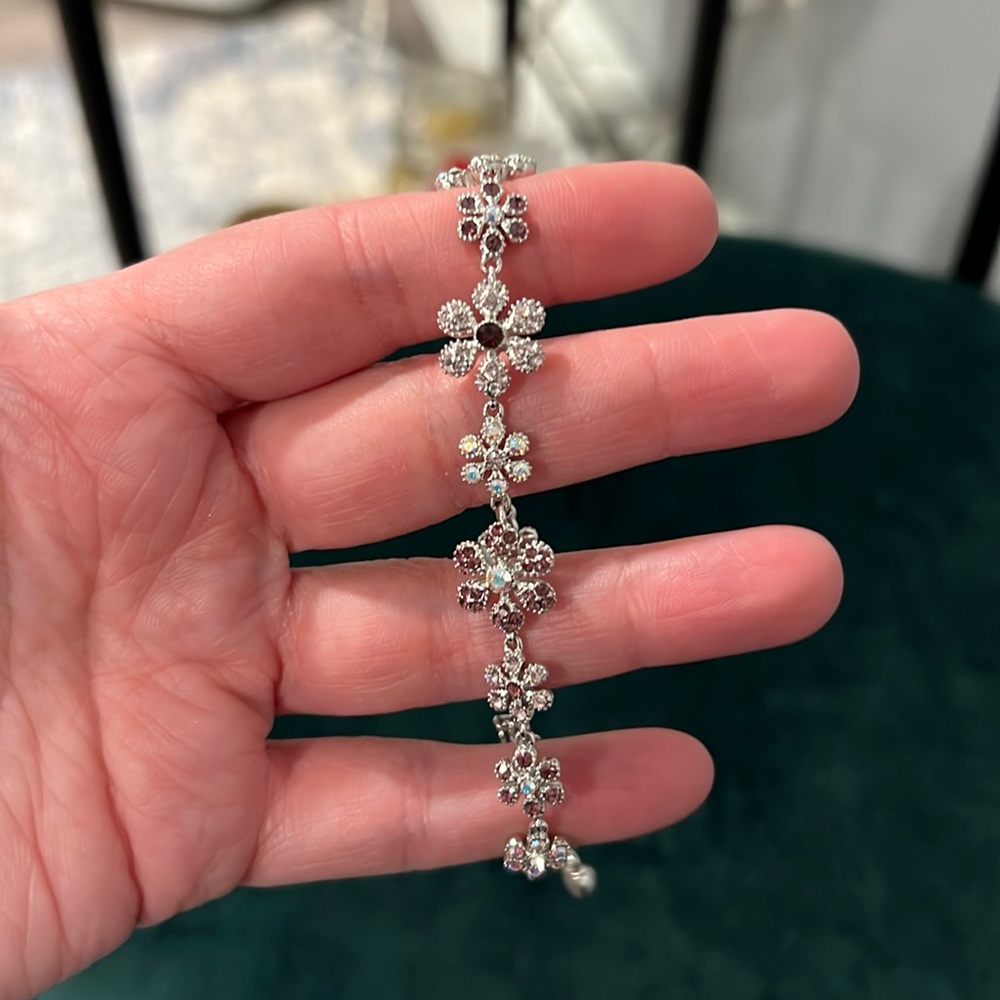 Crystal Floral Bracelet